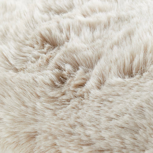 Peluş Kırlent Kılıfı Bej