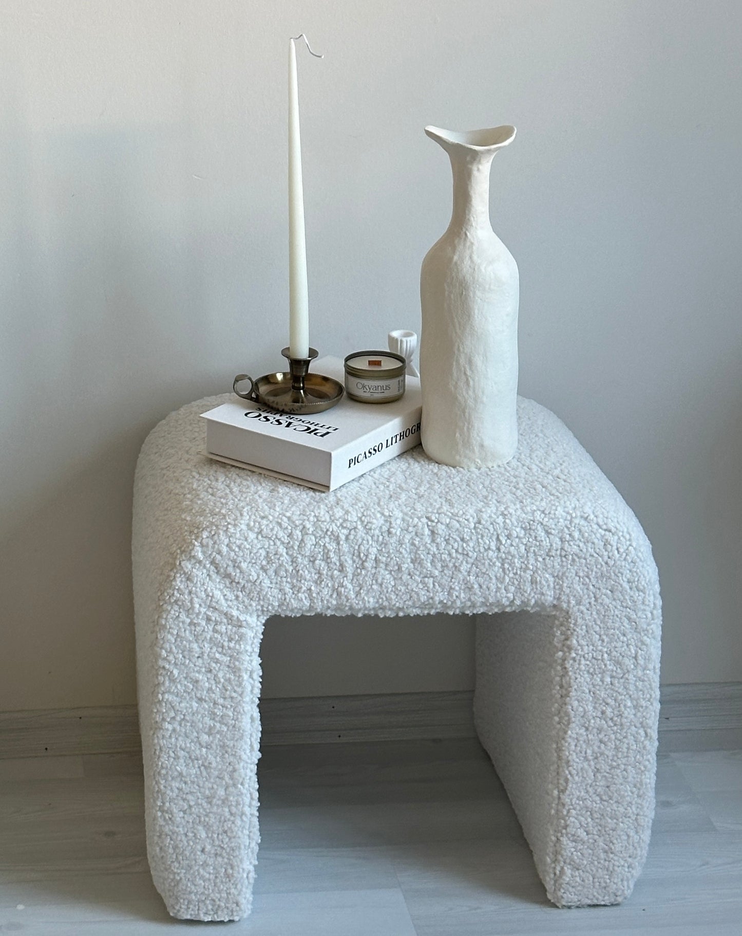 Teddy Stool Beyaz