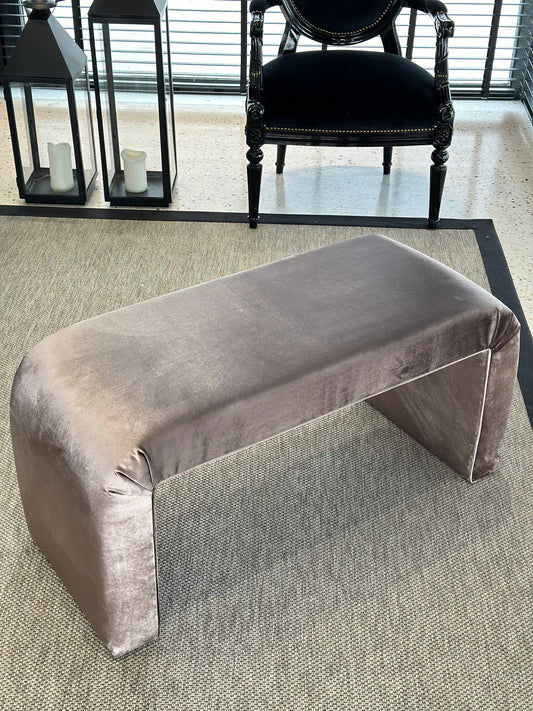 Kadife Bench Eflatun