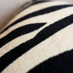 Zebra Kare Kırlent Kılıfı