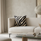 Zebra Kare Kırlent Kılıfı