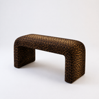 Leopar Velvet Bench