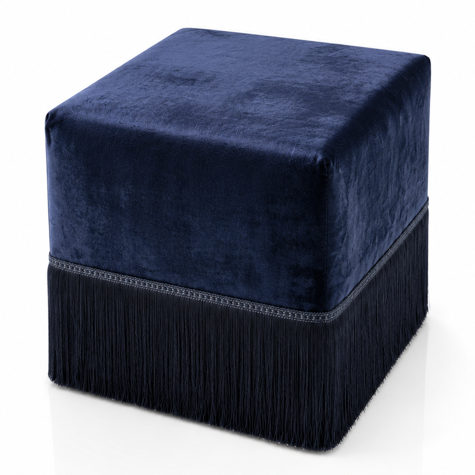 Midnight Tassel Stool