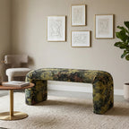 Verdant Velvet Bench