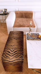 Tiger Velvet Bench
