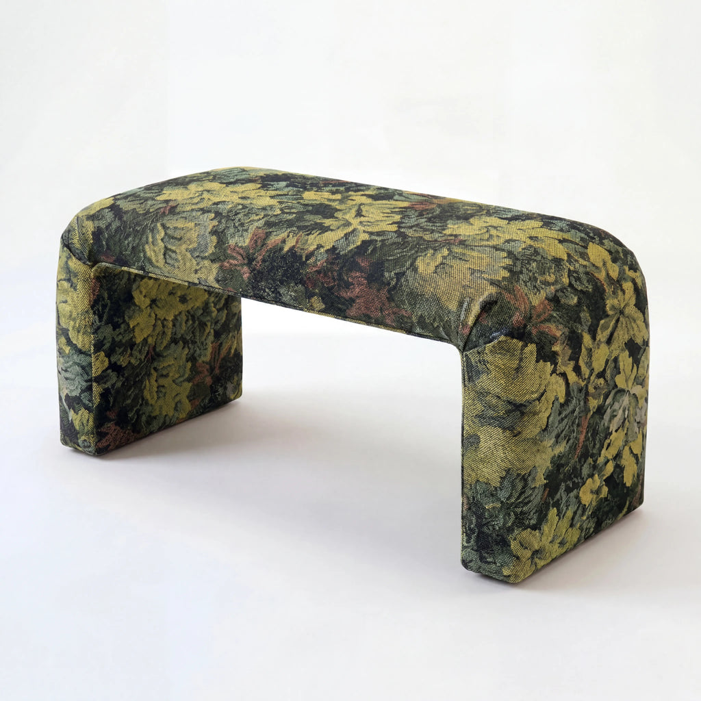 Verdant Velvet Bench
