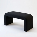 Obsidian Velvet Bench