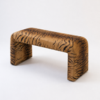 Tiger Velvet Bench