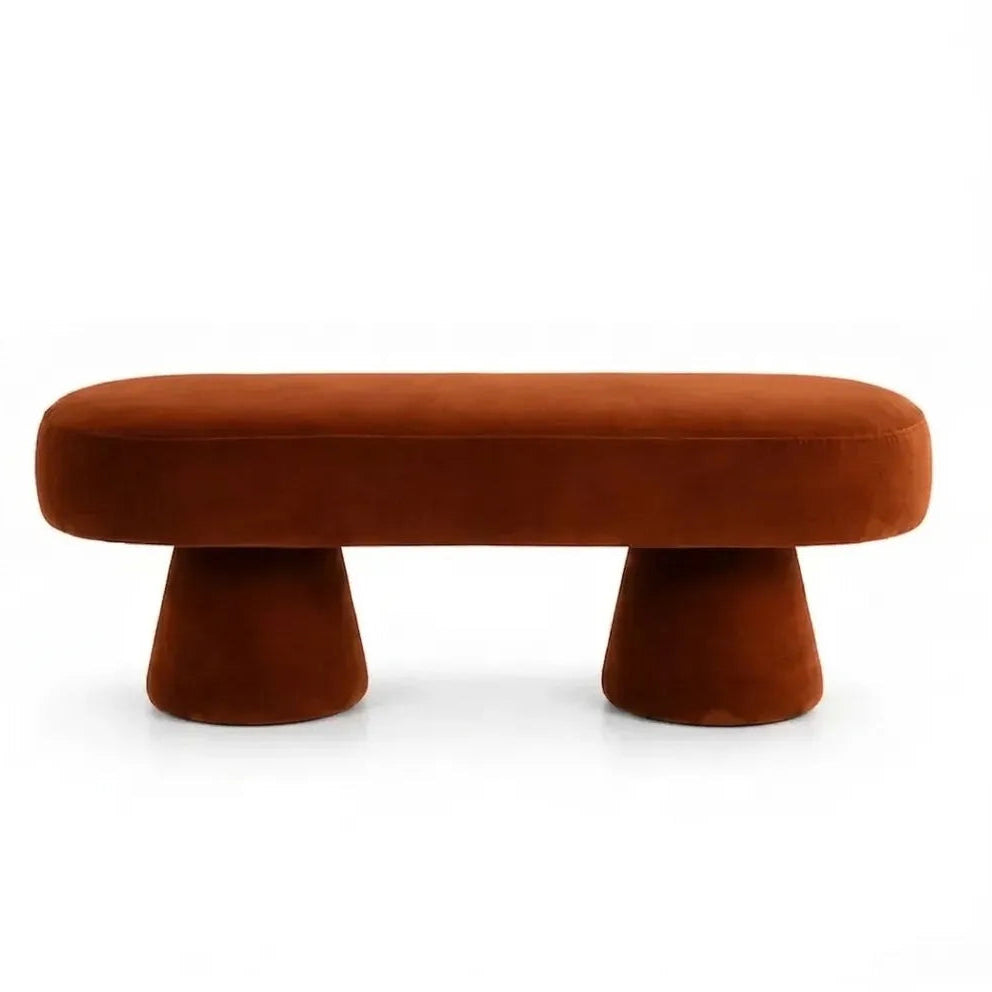 Terracotta Mushroom Bench