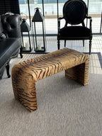 Tiger Velvet Bench